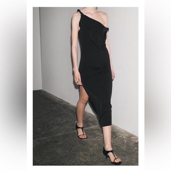 Zara Dresses & Skirts - ZARA ZW Collection Satin Midi Dress – XS (NWT)